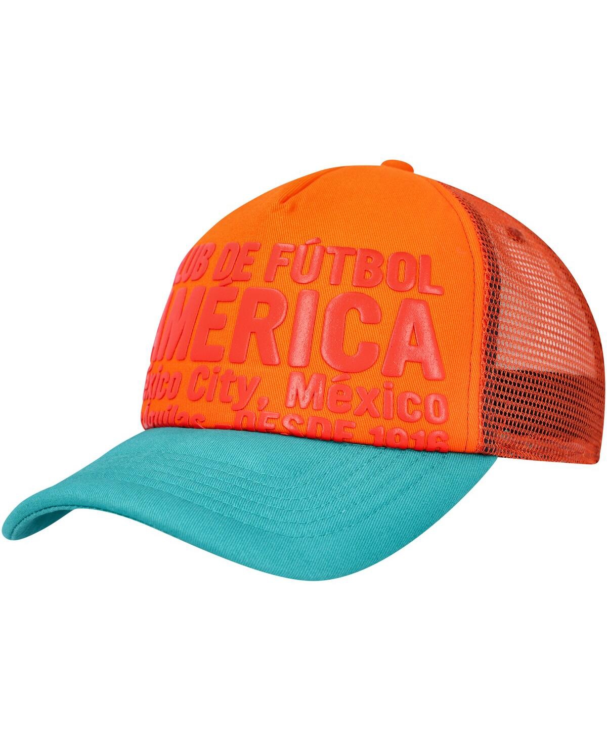 Shop Fan Ink Men's Orange Club America Club Gold Adjustable Hat
