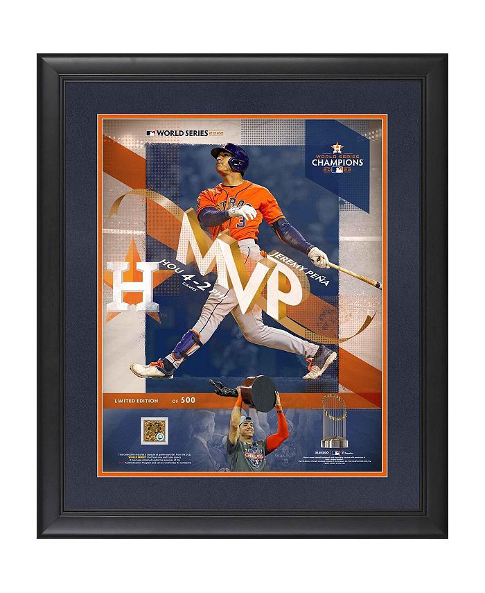 Fanatics Authentic Jeremy Pena Houston Astros Framed 16 x 20 2022 World  Series MVP Collage with a Piece of Game-Used World Series Dirt - Limited  Edition of 500 - Macy's