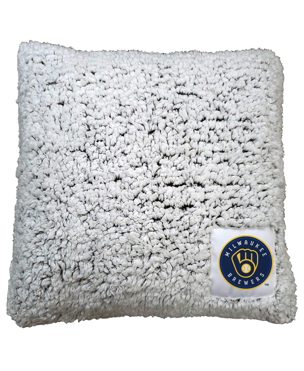 Logo Brands Milwaukee Brewers 16'' X 16'' Frosty Pillow In White