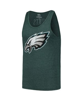 Men's Threads Jalen Hurts Midnight Green Philadelphia Eagles Player Name and Number Tri-Blend Tank Top