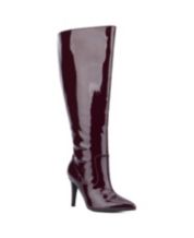Macys burgundy boots outlet