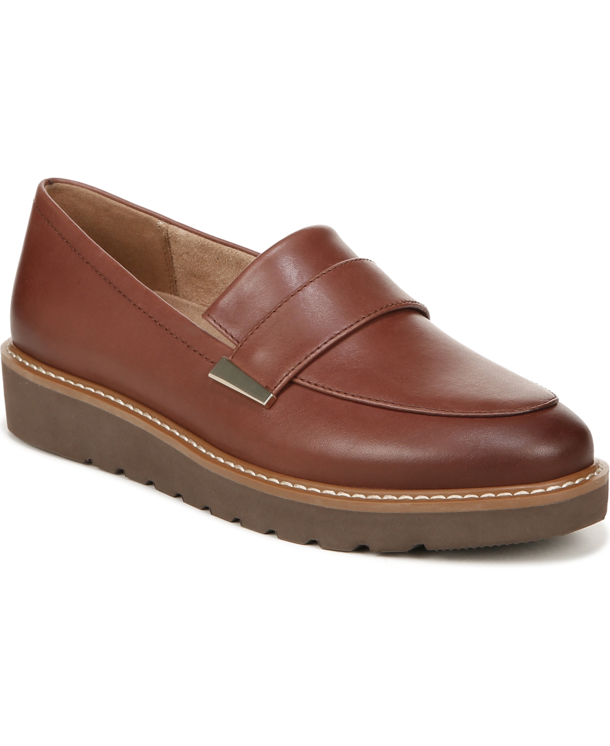 Naturalizer Adiline Loafer In Cappuccino Brown Leather