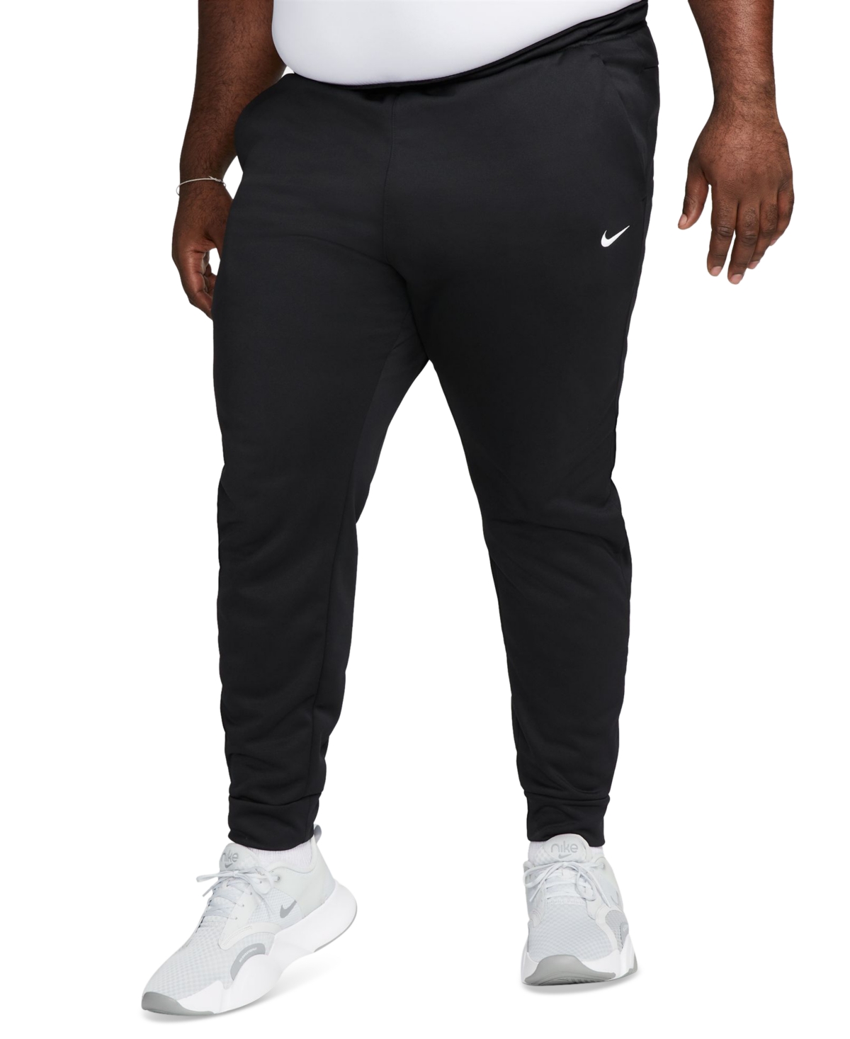 Nike Men's Therma-fit Tapered Fitness Pants -white