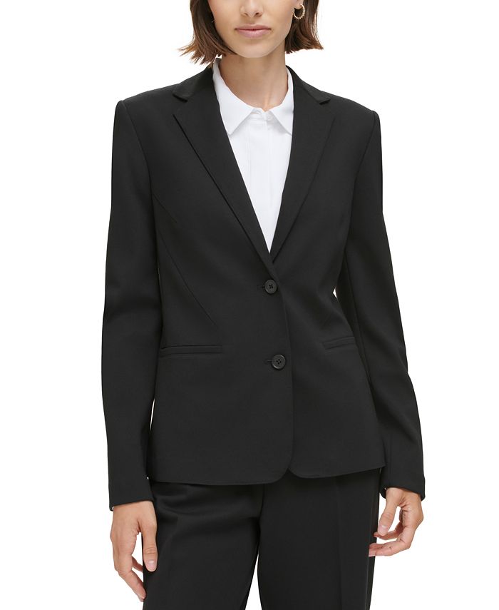 Calvin klein notch collar coat hotsell