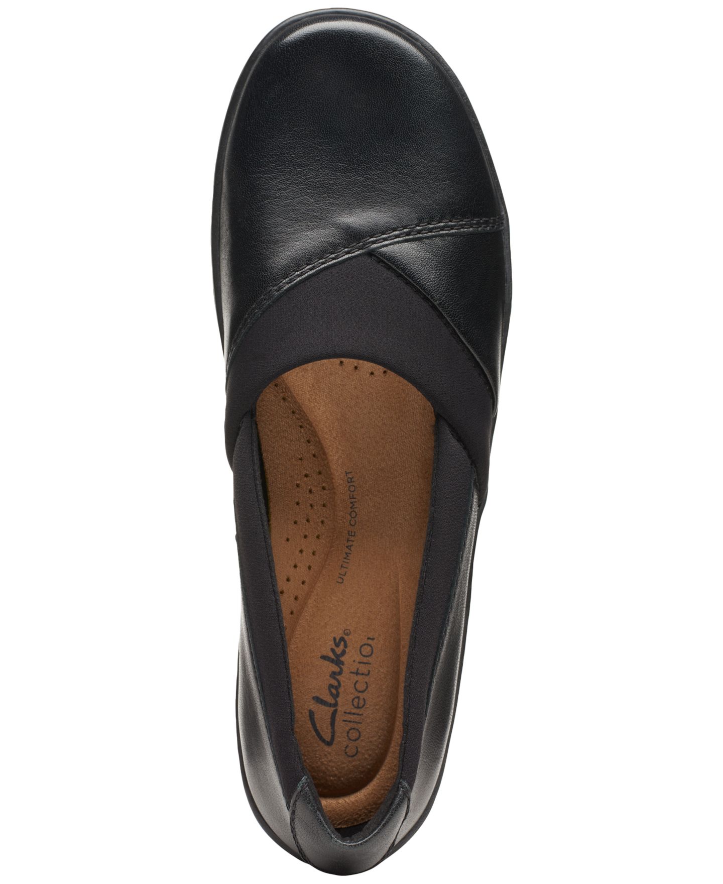 Женские балетки Clarks Cora Charm Slip-On Flats, цвет: Чёрный — фото 5