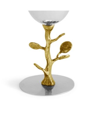 Botanical Leaf Gold-Tone Kiddush Cup
