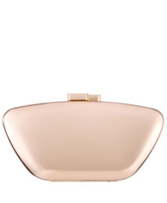 Mirror Metallic Minaudiere Clutch