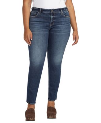 Silver elyse jeans plus fashion size