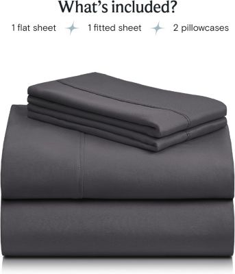 Microfiber Silky Soft Cooling 4-PC Deep Pocket Sheet Set, Queen