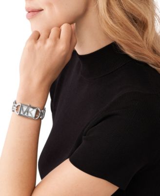 Women's Empire Quartz Three-Hand Silver-Tone Stainless Steel Watch 20X30mm