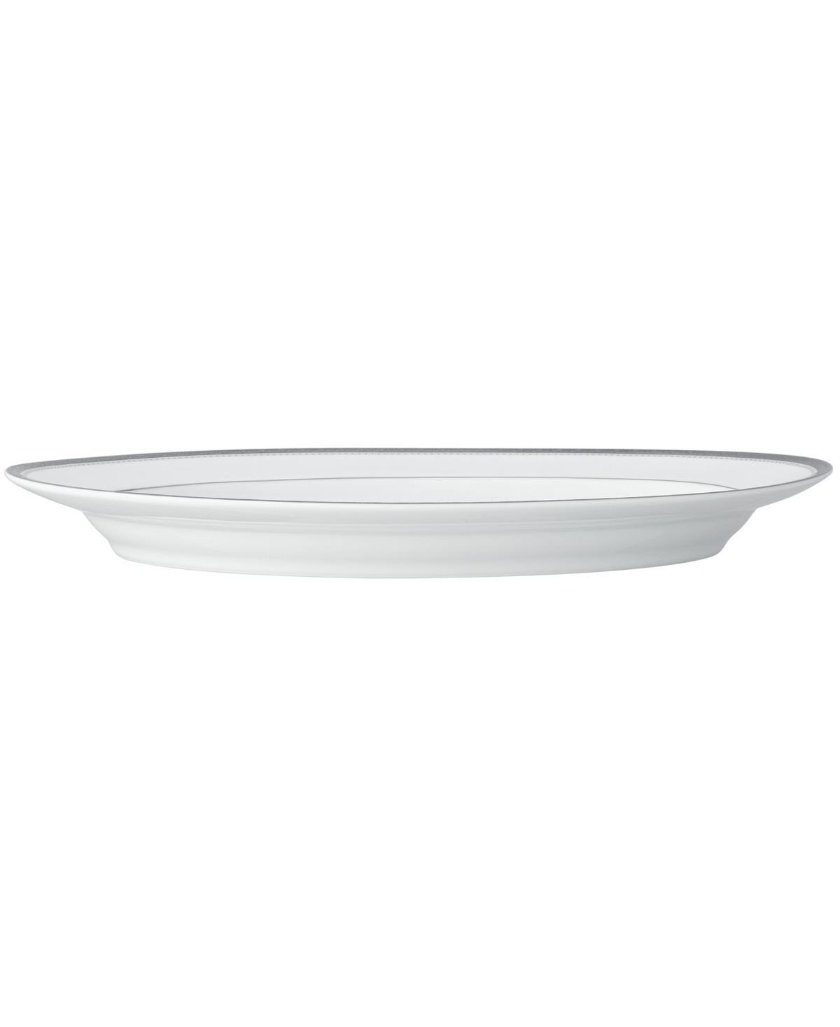 Noritake Charlotta Platinum Oval Platter, 14" In Silver