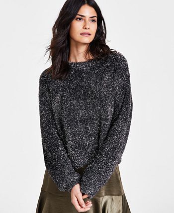 Womens metallic sweater on sale
