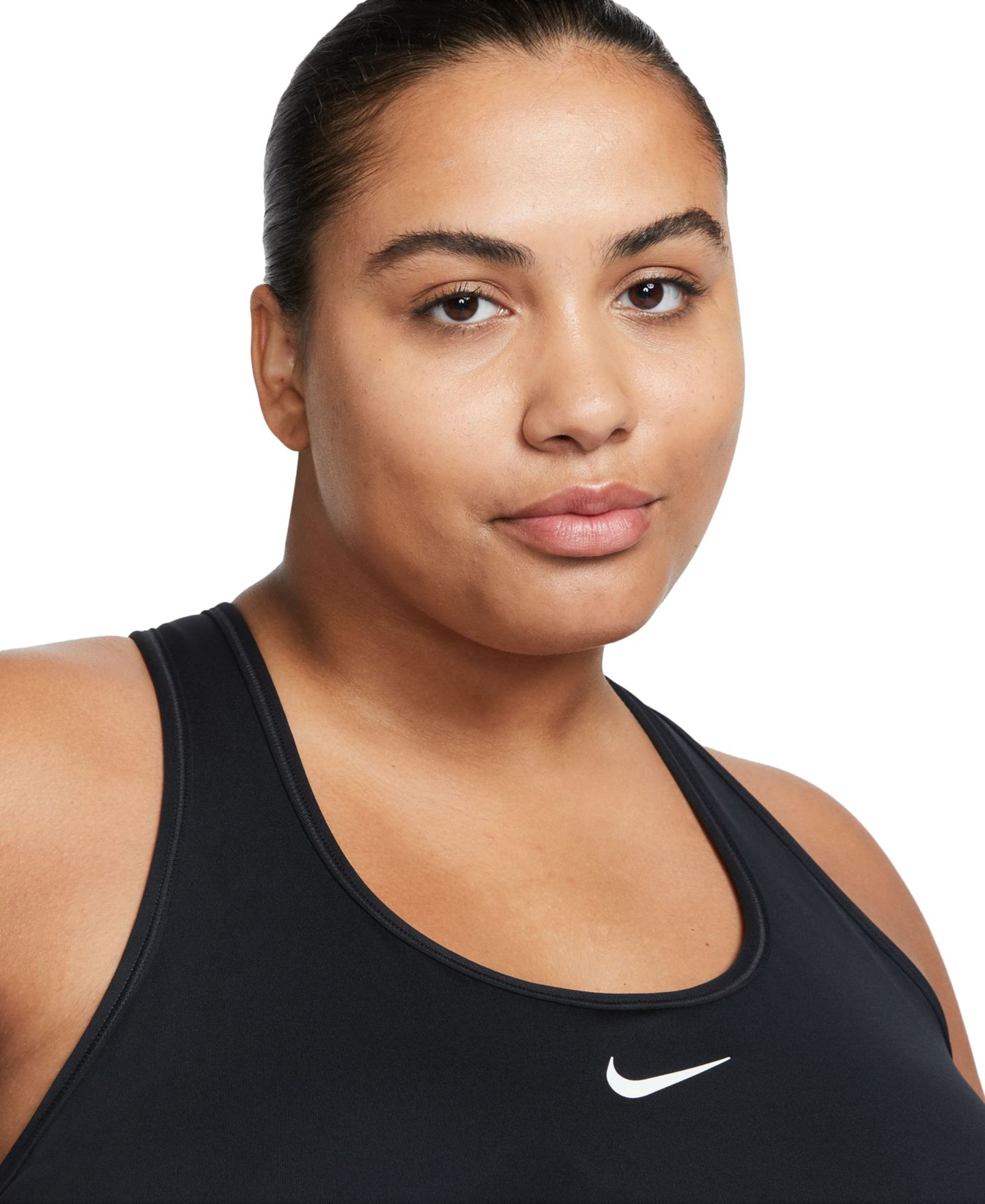 Спортивное бра Active, уплотнённая чашка, средняя поддержка — Nike, цвет: Чёрный — фото 3