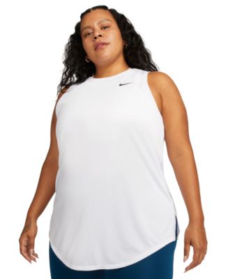 売れ筋商品|||ナイキ カットソー トップス レディース Dri-FIT Plus Size Racerback Curved-Hem Tank Top Black 25396025_fpx.tif?$filterlrg$&