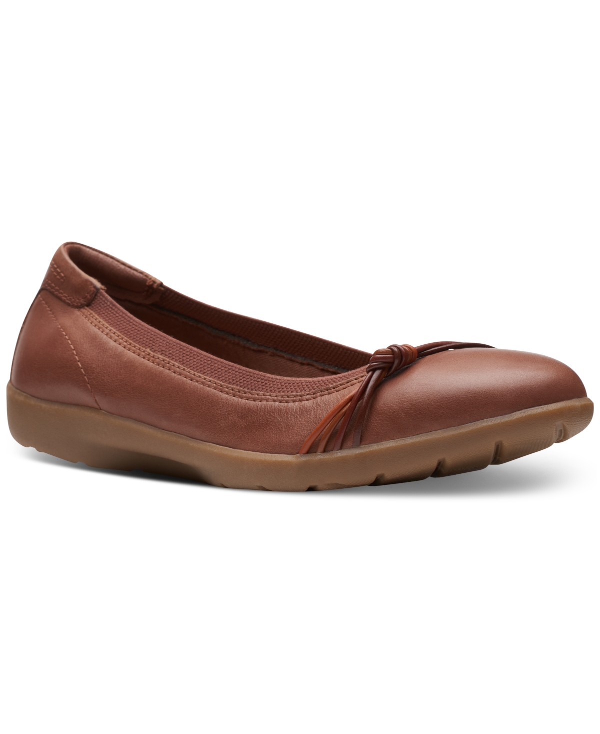 Clarks Women's Meadow Rae Knot-Trim Comfort Flats