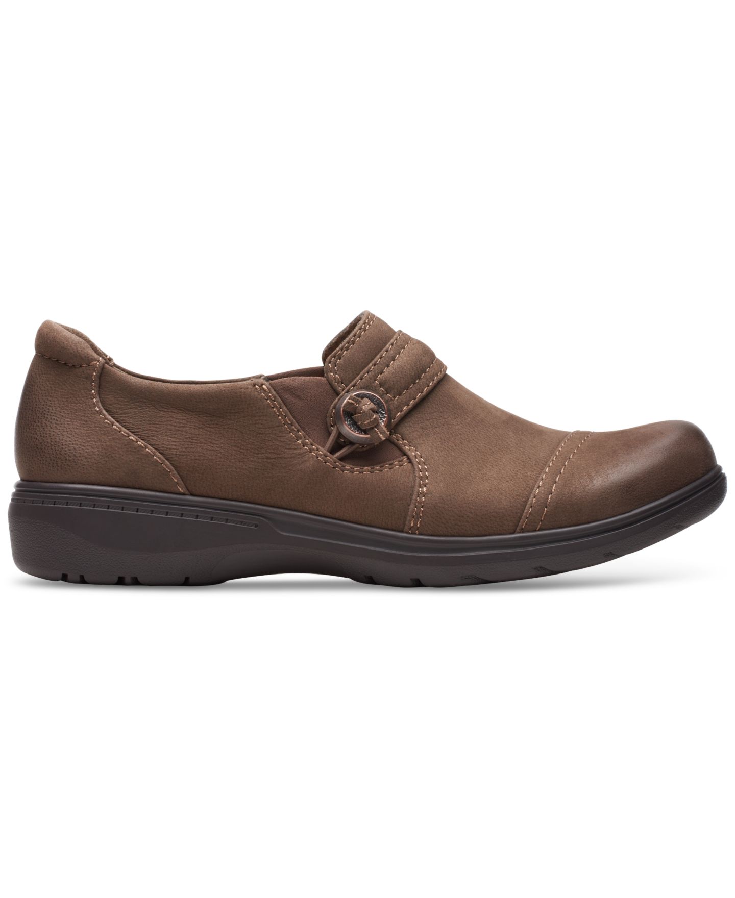 Женские туфли Clarks Carleigh Pearl Strapped Slip-On, цвет: Чёрный — фото 6
