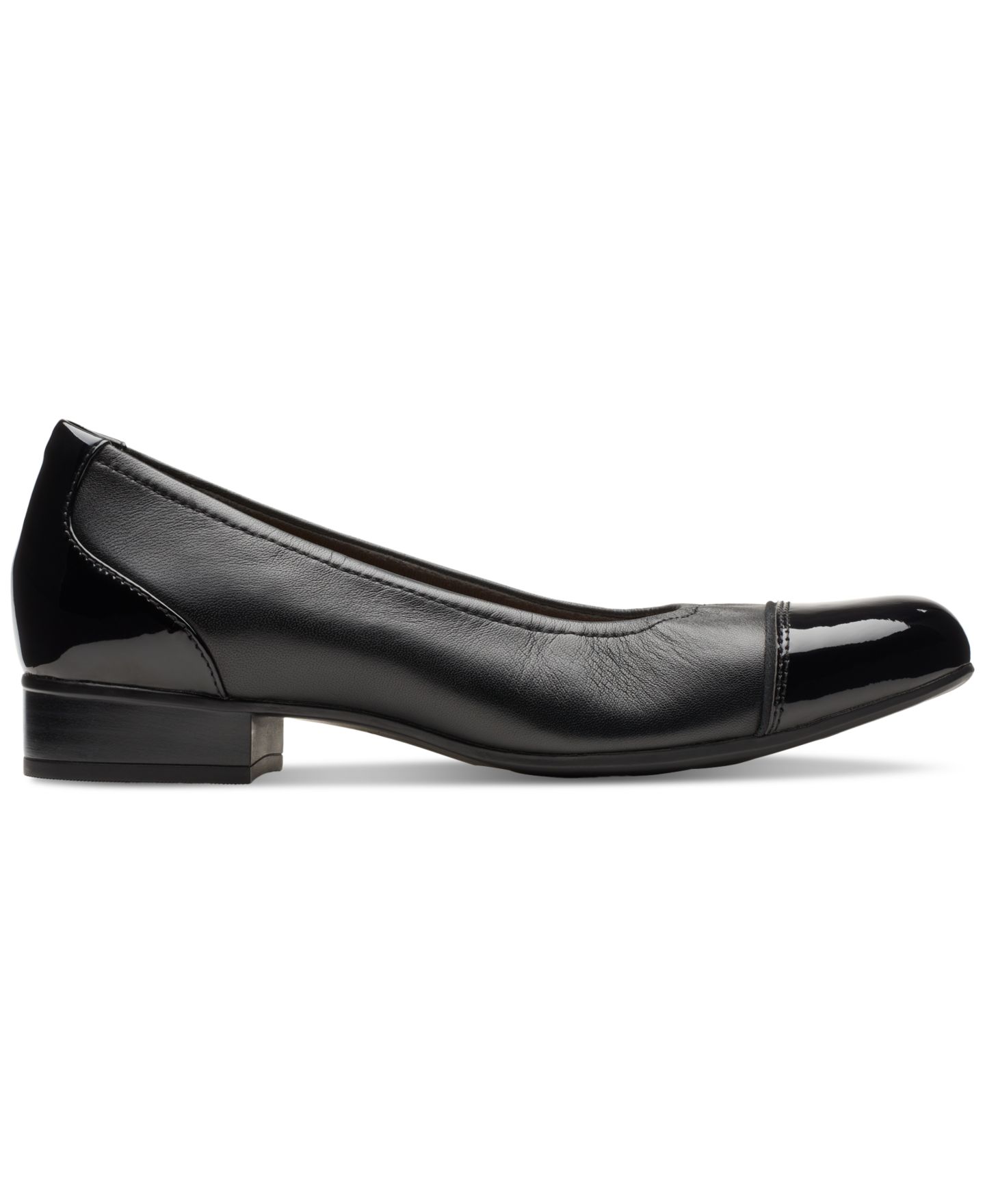 Женские балетки Clarks Juliet Step без застёжки с мысом, цвет: Чёрный — фото 2