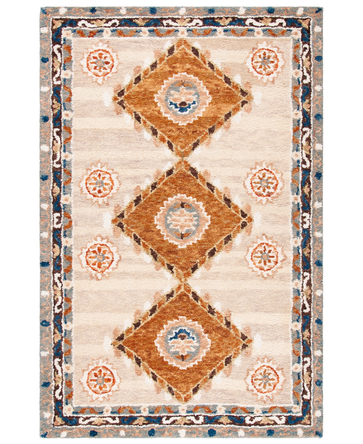 Safavieh Aurora APN126 11' x 15' Area Rug - Brown, Blue