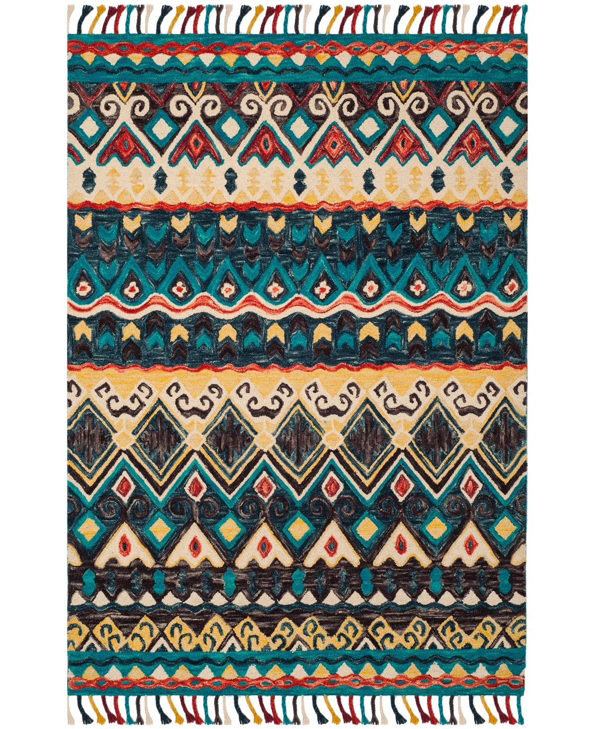 Safavieh Aurora APN137 6' x 9' Area Rug - Blue, Red