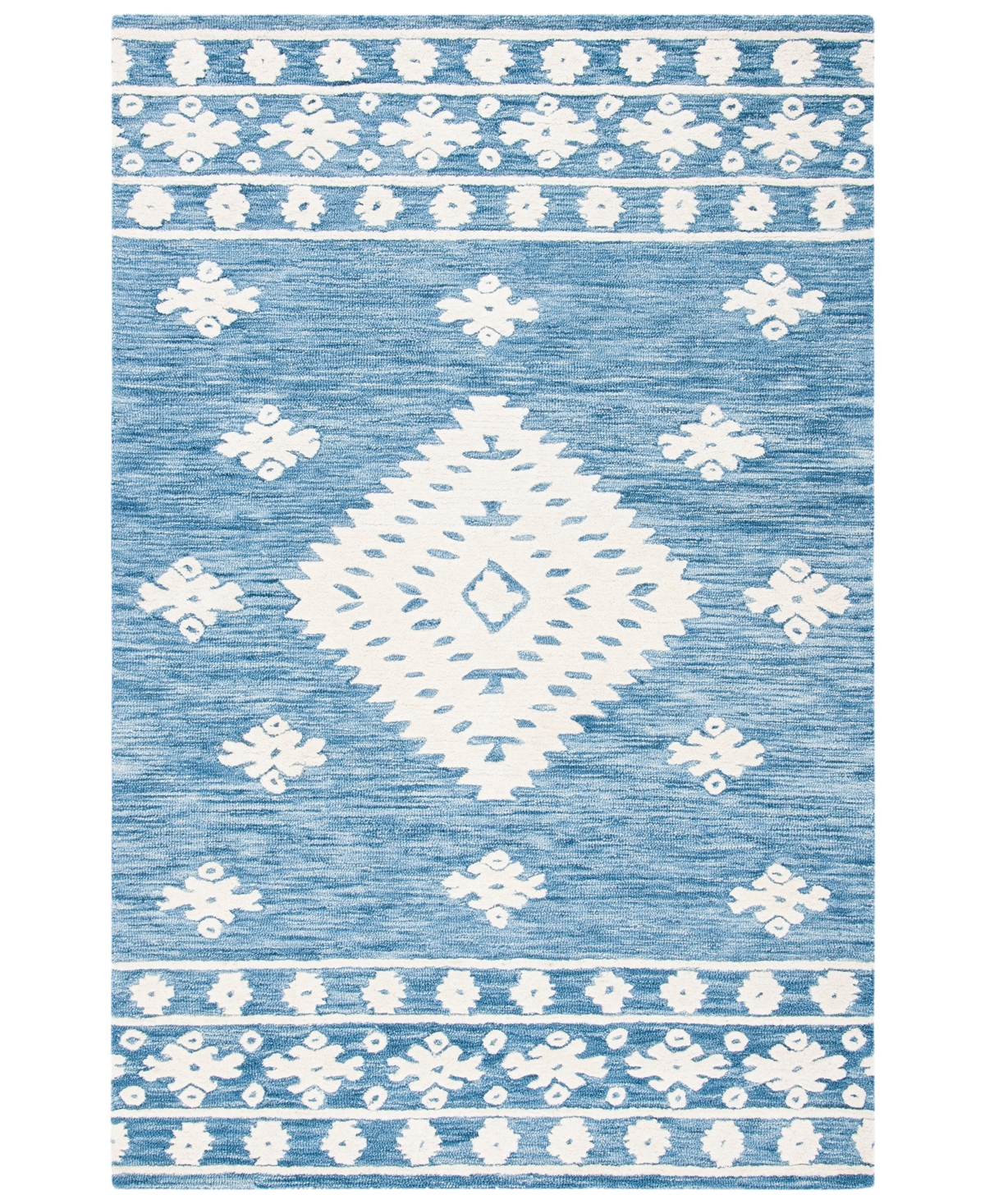 Safavieh Aurora APN550 9' x 12' Area Rug - Blue, Ivory
