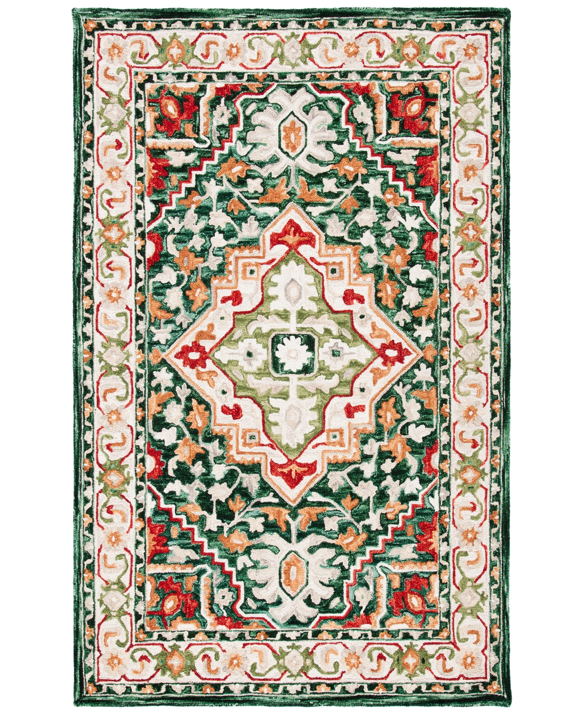 Safavieh Aurora APN705 5' x 8' Area Rug - Green, Red