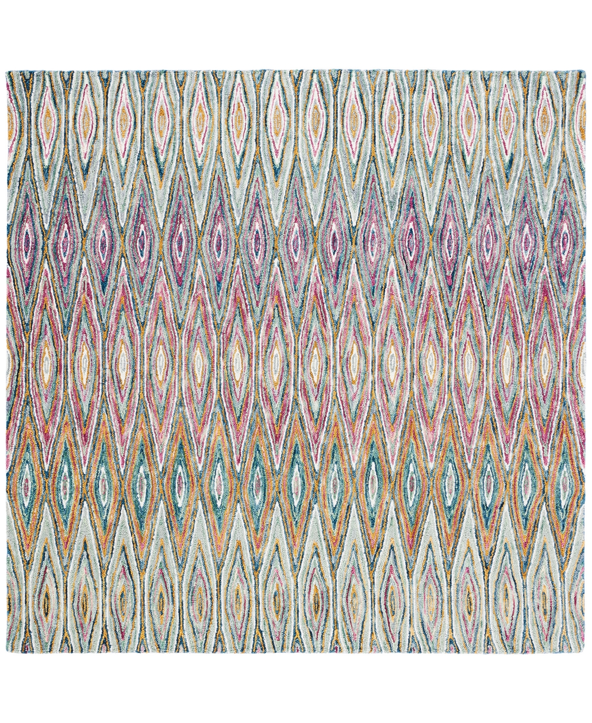 Safavieh Aurora APN805 7' x 7' Square Area Rug - Blue, Pink