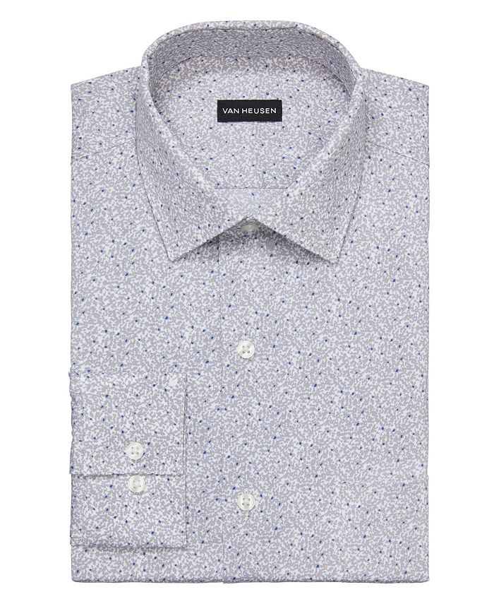 Chrome Dress Van Heusen Men's Stain Shield Stretch Slim Fit Dress Shirt &  Reviews Circular Print Shirt