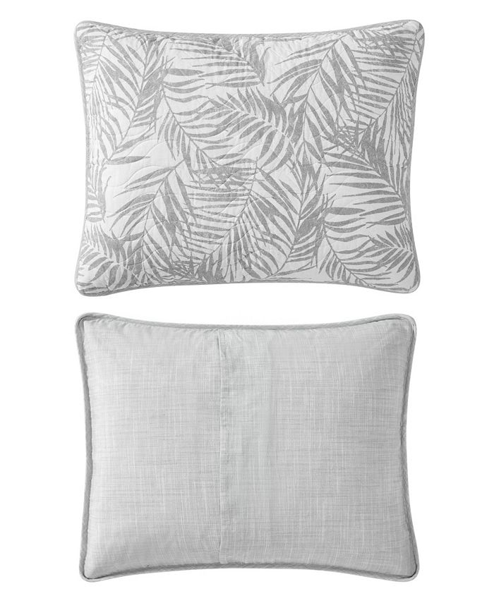 Tommy Bahama Home Palmday Cotton Reversible 3 Piece Quilt Set, Full ...