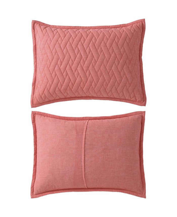 Tommy Bahama Home Maritime Heather Reversible 3 Piece Quilt Set, Full