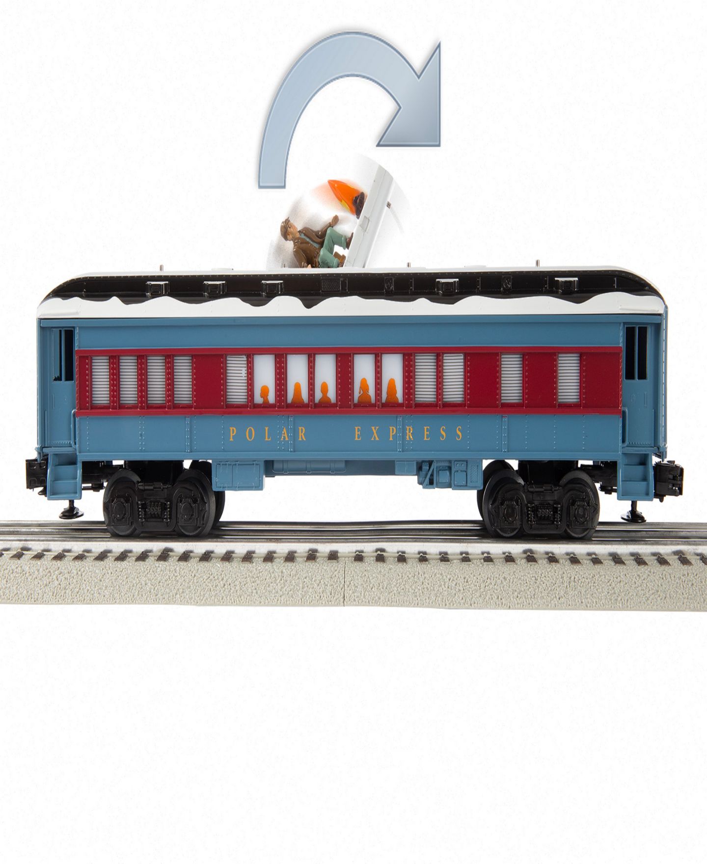 Детские игрушки Lionel O Gauge Polar Express Disappearing Hobo Figure Car — фото 9