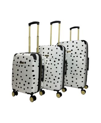 Polka Dot 3-Piece Hardside Spinner Set