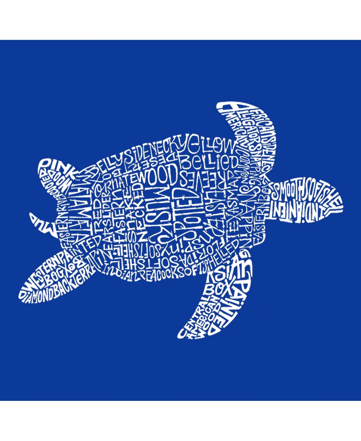 Turtle - Word Art Tote Bag
