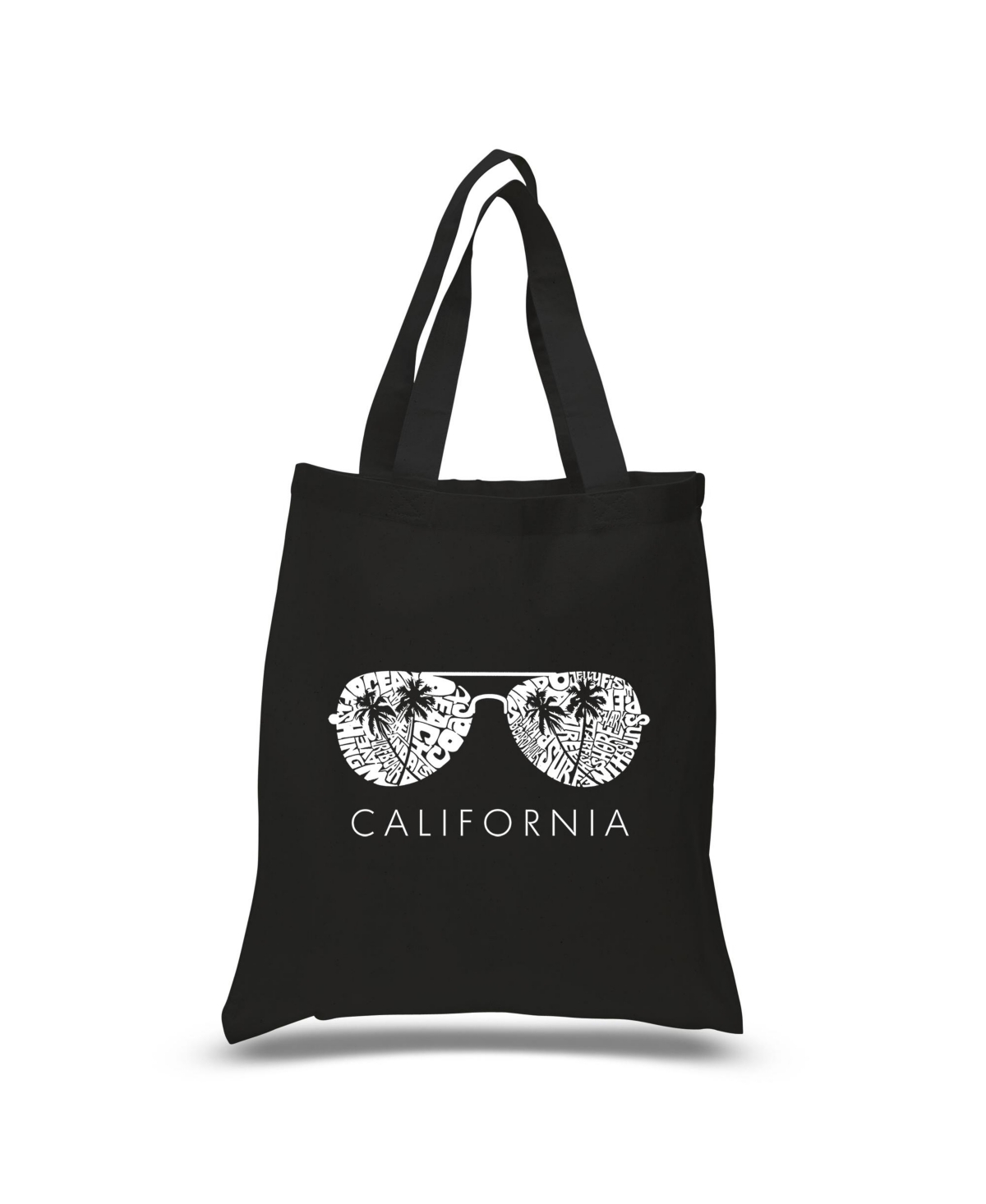 California Shades - Small Word Art Tote Bag - Sapphire