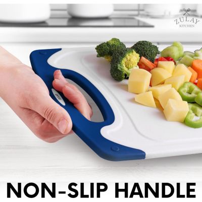 3 Piece Set Non Slip Kitchen Cutting Board With Juice Groove