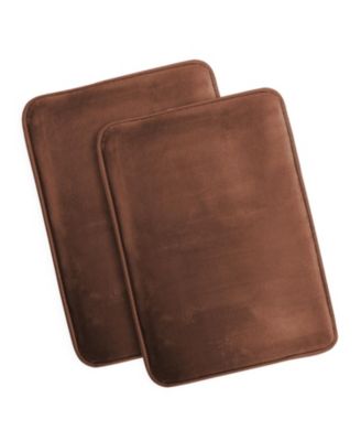 Non-Slip, Ultra Soft Plush, Memory Foam Bath Rug - Small 17"x24" - 2 Pack