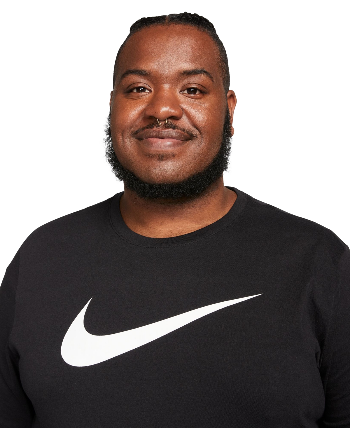Nike Men's Sportswear Relaxed Fit Long-Sleeve Swoosh Logo T-Shirt