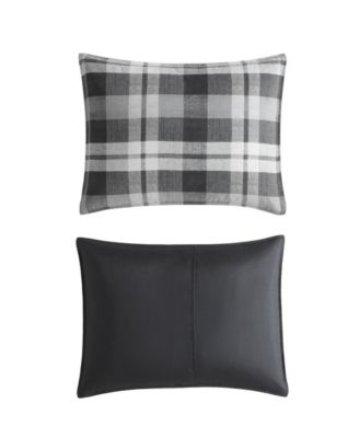 Cross View Plaid Brushed Micro Suede Comforter Sets