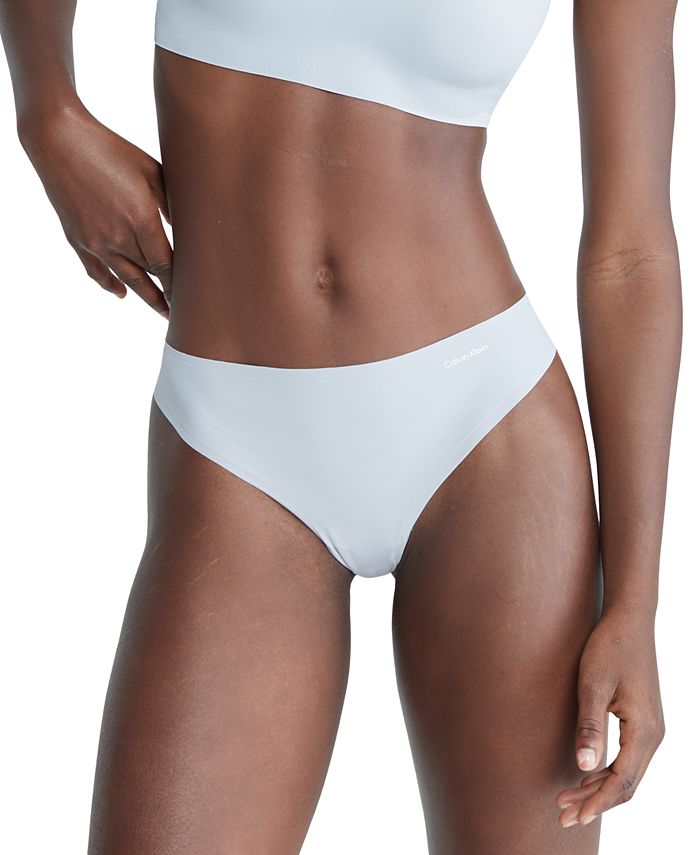 Calvin Klein invisible micro thong in beige