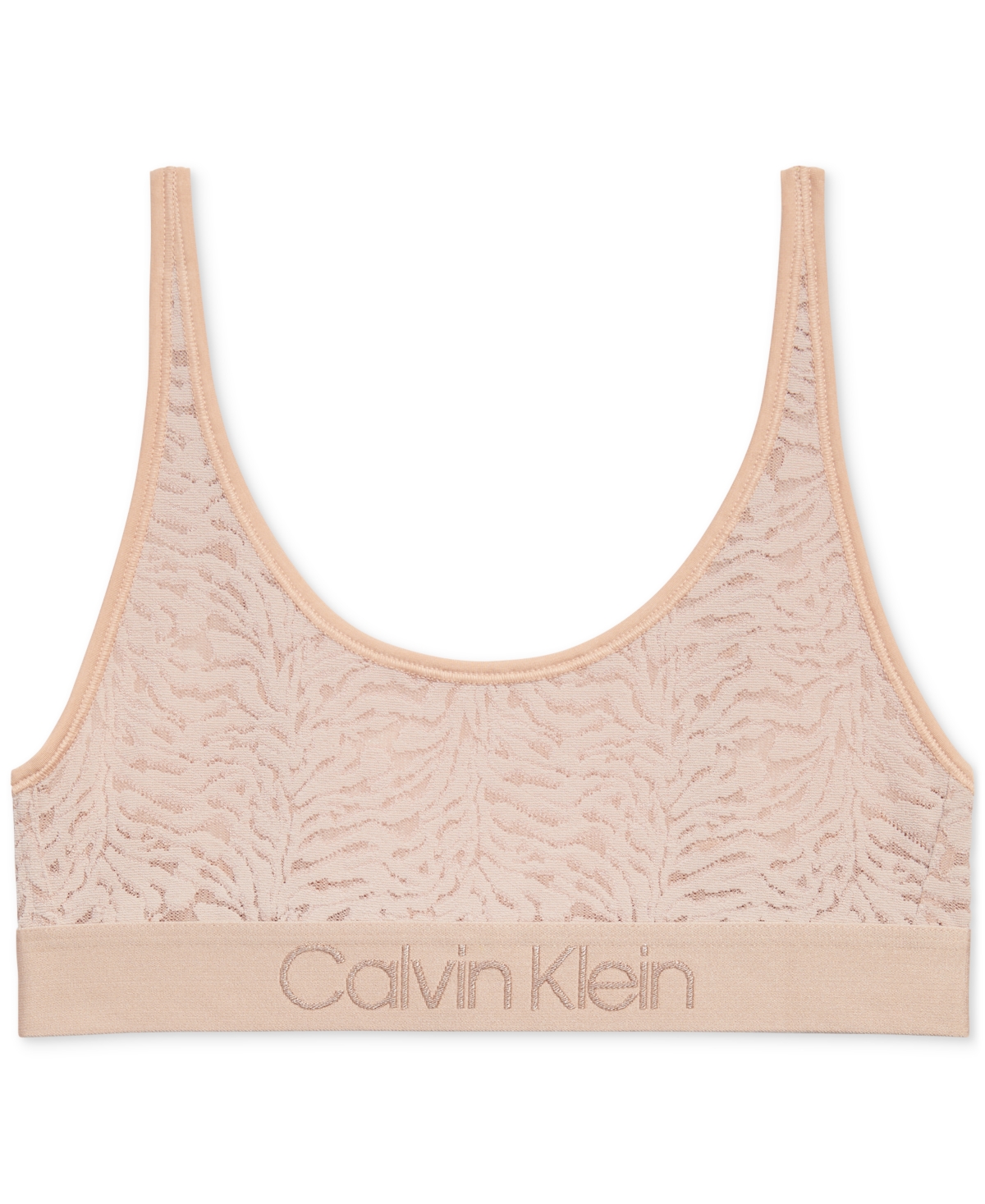 Shop Calvin Klein Women's Intrinsic Unlined Bralette Qf7340 In Cedar