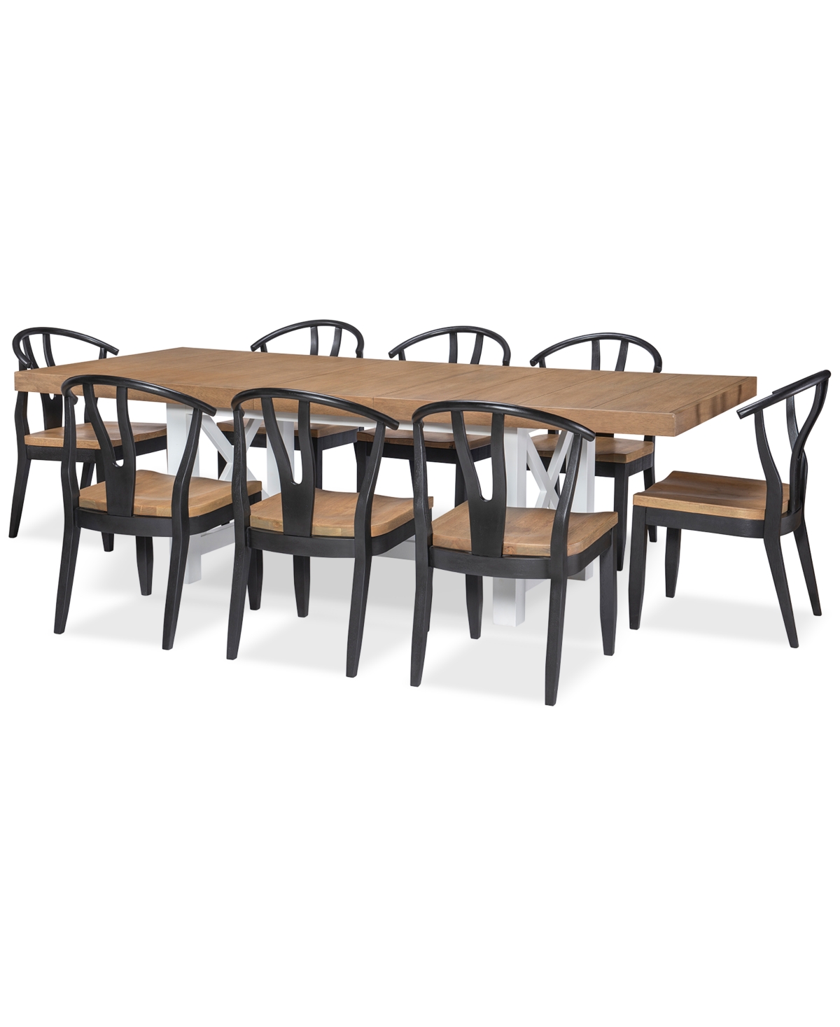 Furniture Franklin 9pc Dining Set (table + 8 Chairs)
