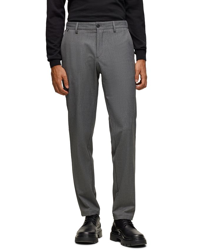 Hugo Boss Men s Micro Pattern Performance Slim Fit Trousers Macy s