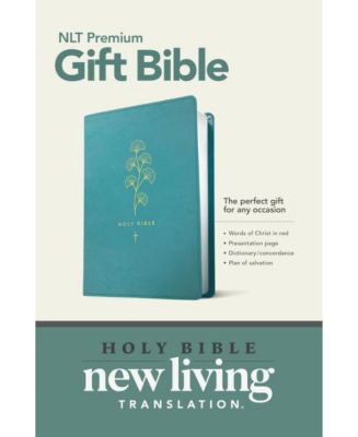 Barnes & Noble Premium Gift Bible NLT (Red Letter, LeatherLike, Teal ...