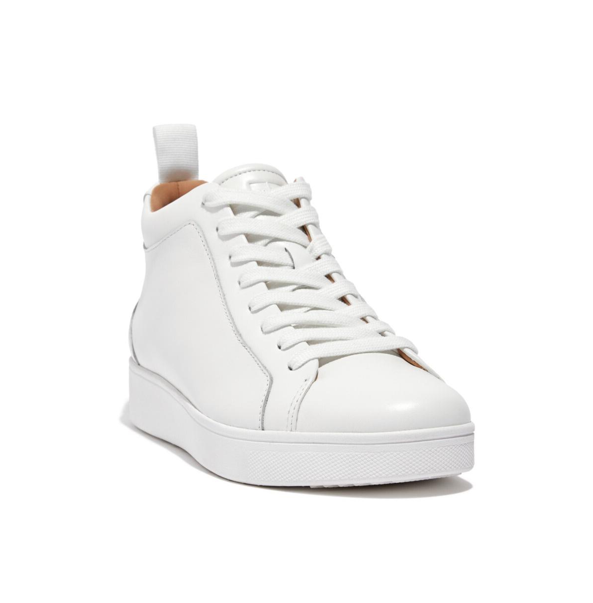 FITFLOP WOMEN'S RALLY LEATHER HIGH-TOP TRAINERS
