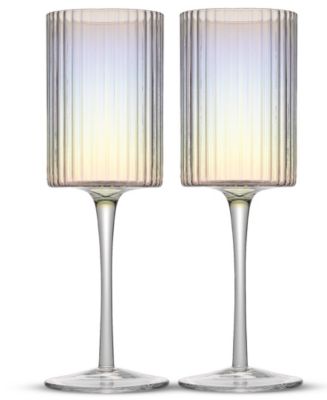 Christian Siriano New York Chroma Iridescent Champagne Flute Glass