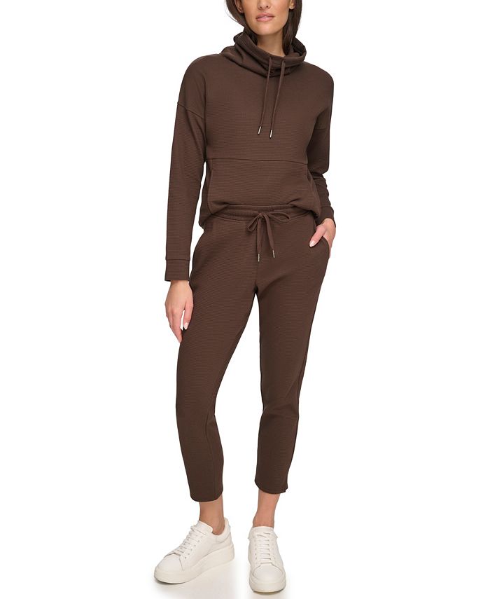 Marc New York Women's Pull On Waffle Pants with Hem Vents - Macy's