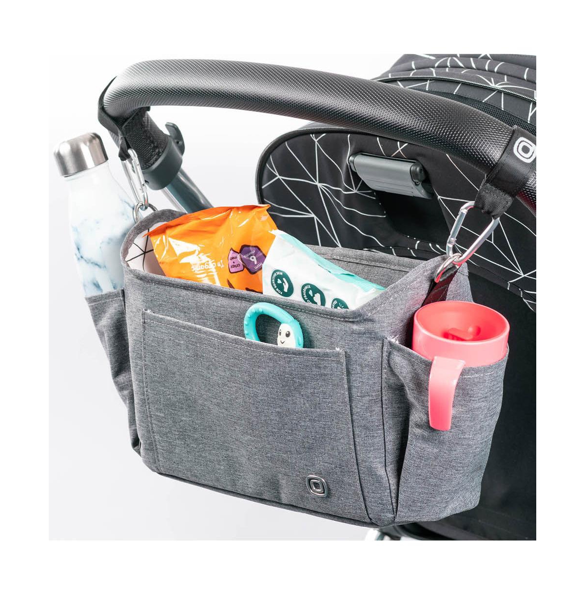 Diono Buggy Buddy Xl Universal Stroller Organizer with Cup Holders, Secure Attachment, Zip Pockets