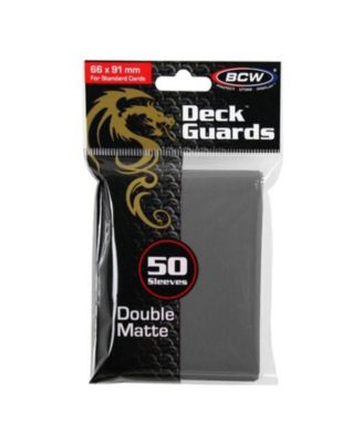 BCW Gray Double Matte Deck Guards Standard Cards Sleeves 50 Count