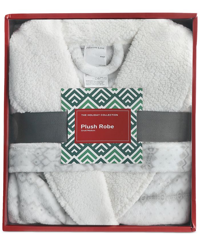 Holiday Lane Plush Robe, Created for Macy's Macy's