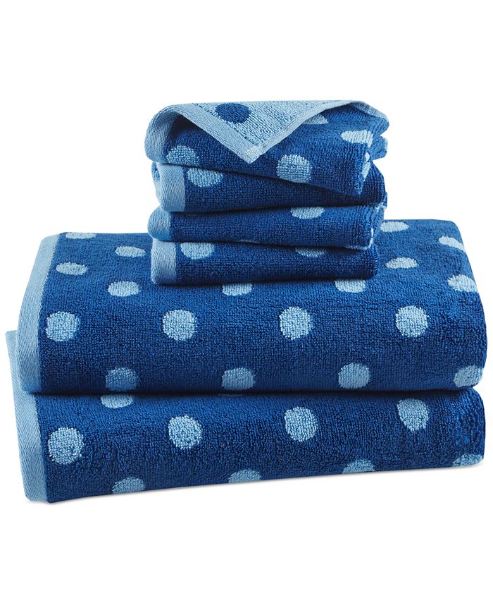 Charter Club Kids Reversible Dot 2Pc. Bath Towel Bundle, Created for Macy's Macy's