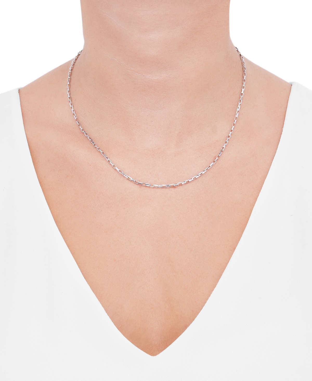 Giani Bernini Polished Rectangular Cable Link 18